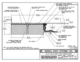 SJS-FP_15_95_DW_CONC_1-4_PLATE_LONG_CHAMFER Deck to Wall Expansion Joint