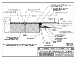SJS-FP_16_60_DW_CONC_3-8_PLATE_LONG_CHAMFER_EMCRETE Deck to Wall Expansion Joint with Emcrete