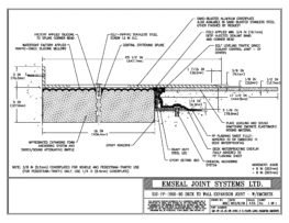 SJS-FP_16_80_DW_CONC_3-8_PLATE_LONG_CHAMFER_EMCRETE Deck to Wall Expansion Joint with Emcrete