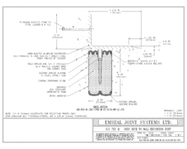 Expansion Joint Detail: SJS-FR2 Deck to Wall Expansion Joint EMSEAL