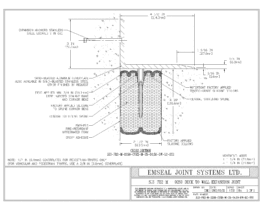 Expansion Joint Detail: SJS-FR2 Deck to Wall Expansion Joint EMSEAL