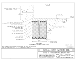 SJS-FR2-M-0300-CVRX-M-38-06.50-DW-LC-SYS SJS-FR2 Firerated Seismic Joint System Deck to Wall Expansion Joint EMSEAL