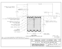 Expansion Joint Detail: SJS-FR2 Deck to Wall Expansion Joint EMSEAL