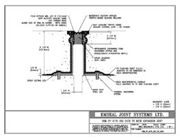 DSM_FP_0175_235_DD_CONC DSM-FP Deck to Deck Watertight Plaza Deck Expansion Joint EMSEAL