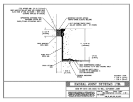 DSM_FP_0175_305_DW_CONC DSM-FP Deck to Wall Watertight Plaza Deck Expansion Joint EMSEAL