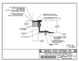 DSM_FP_0225_130_DW_CONC DSM-FP Deck to Wall Watertight Plaza Deck Expansion Joint EMSEAL