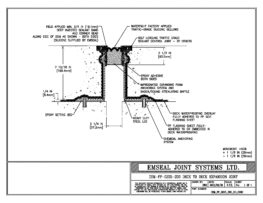 DSM_FP_0225_200_DD_CONC DSM-FP Deck to Deck Watertight Plaza Deck Expansion Joint EMSEAL