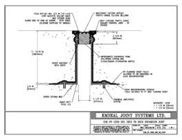 DSM_FP_0250_305_DD_CONC DSM-FP Deck to Deck Watertight Plaza Deck Expansion Joint EMSEAL