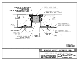 DSM_FP_0275_130_DD_CONC DSM-FP Deck to Deck Watertight Plaza Deck Expansion Joint EMSEAL