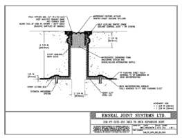 DSM_FP_0275_255_DD_CONC DSM-FP Deck to Deck Watertight Plaza Deck Expansion Joint EMSEAL