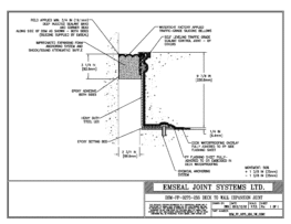 DSM_FP_0275_255_DW_CONC DSM-FP Deck to Wall Watertight Plaza Deck Expansion Joint EMSEAL