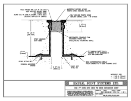 DSM_FP_0275_270_DD_CONC DSM-FP Deck to Deck Watertight Plaza Deck Expansion Joint EMSEAL
