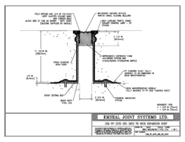 DSM_FP_0275_305_DD_CONC DSM-FP Deck to Deck Watertight Plaza Deck Expansion Joint EMSEAL