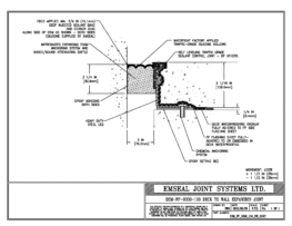 DSM_FP_0300_130_DW_CONC DSM-FP Deck to Wall Watertight Plaza Deck Expansion Joint EMSEAL