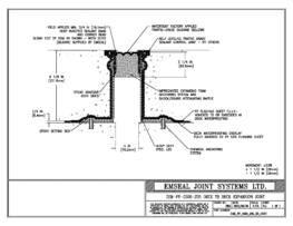 DSM_FP_0300_235_DD_CONC DSM-FP Deck to Deck Watertight Plaza Deck Expansion Joint EMSEAL