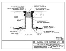 DSM_FP_0300_255_DD_CONC DSM-FP Deck to Deck Watertight Plaza Deck Expansion Joint EMSEAL