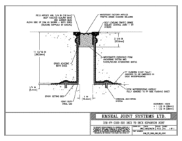 DSM_FP_0300_305_DD_CONC DSM-FP Deck to Deck Watertight Plaza Deck Expansion Joint EMSEAL