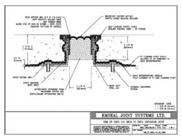 DSM_FP_0325_115_DD_CONC DSM-FP Deck to Deck Watertight Plaza Deck Expansion Joint EMSEAL