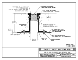DSM_FP_0325_235_DD_CONC DSM-FP Deck to Deck Watertight Plaza Deck Expansion Joint EMSEAL
