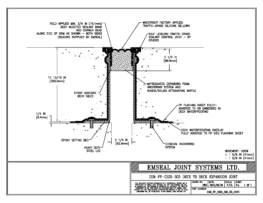 DSM_FP_0325_305_DD_CONC DSM-FP Deck to Deck Watertight Plaza Deck Expansion Joint EMSEAL