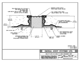 DSM_FP_0375_95_DD_CONC DSM-FP Deck to Deck Watertight Plaza Deck Expansion Joint EMSEAL
