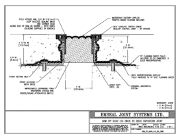 DSM_FP_0400_115_DD_CONC DSM-FP Deck to Deck Watertight Plaza Deck Expansion Joint EMSEAL