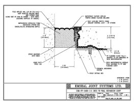 DSM_FP_0400_115_DW_CONC DSM-FP Deck to Wall Watertight Plaza Deck Expansion Joint EMSEAL