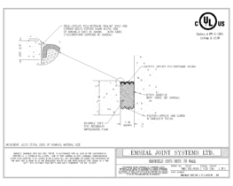 SSF3_2_DW_CONC Emshield Security Seal SSF3 Fire-rated Deck Expansion Joint Deck-to-Wall