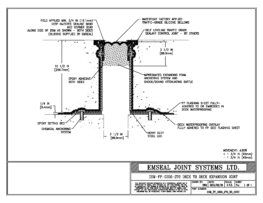 DSM_FP_0350_270_DD_CONC DSM-FP Deck to Deck Watertight Plaza Deck Expansion Joint EMSEAL