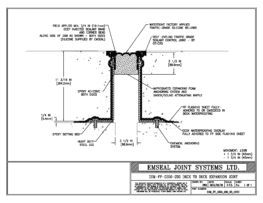 DSM_FP_0350_290_DD_CONC DSM-FP Deck to Deck Watertight Plaza Deck Expansion Joint EMSEAL
