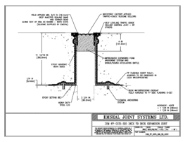 DSM_FP_0375_305_DD_CONC DSM-FP Deck to Deck Watertight Plaza Deck Expansion Joint EMSEAL