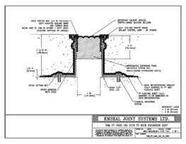 DSM_FP_0400_185_DD_CONC DSM-FP Deck to Deck Watertight Plaza Deck Expansion Joint EMSEAL