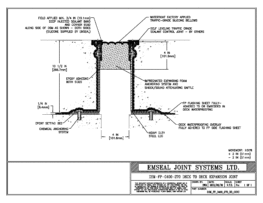 DSM_FP_0400_270_DD_CONC DSM-FP Deck to Deck Watertight Plaza Deck Expansion Joint EMSEAL