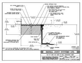 SJS-FP_10_255_DW_CONC_1-4_PLATE_LONG_CHAMFER Deck to Wall Expansion Joint