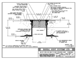 SJS-FP_7_220_DD_CONC_1-4_PLATE_LONG_CHAMFER_EMCRETE Deck to Deck Expansion Joint with Emcrete