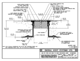 SJS-FP_7_220_DD_CONC_3-8_PLATE_LONG_CHAMFER_EMCRETE Deck to Deck Expansion Joint with Emcrete