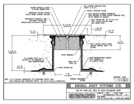 Expansion Joint Details: SJS-FP Deck-to-Deck Plaza Deck Expansion Joint EMSEAL