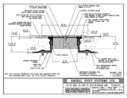 SJS-FP_8_130_DD_CONC_3-8_PLATE_LONG_CHAMFER_EMCRETE Deck to Deck Expansion Joint with Emcrete