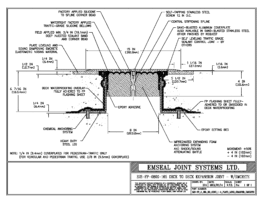 SJS-FP_8_165_DD_CONC_1-4_PLATE_LONG_CHAMFER_EMCRETE Deck to Deck Expansion Joint with Emcrete