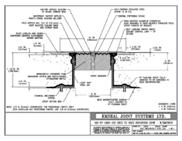SJS-FP_8_200_DD_CONC_1-4_PLATE_LONG_CHAMFER_EMCRETE Deck to Deck Expansion Joint with Emcrete