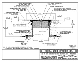 SJS-FP_8_220_DD_CONC_1-4_PLATE_LONG_CHAMFER_EMCRETE Deck to Deck Expansion Joint with Emcrete