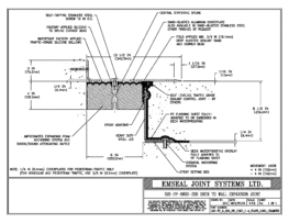 Expansion Joint Details: SJS-FP Deck-to-Wall Plaza Deck Expansion Joint EMSEAL