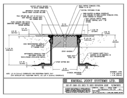 SJS-FP_8_255_DD_CONC_1-4_PLATE_LONG_CHAMFER_EMCRETE Deck to Deck Expansion Joint with Emcrete