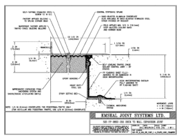 Expansion Joint Details: SJS-FP Deck-to-Wall Plaza Deck Expansion Joint EMSEAL