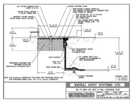 SJS-FP_8_255_DW_CONC_3-8_PLATE_LONG_CHAMFER Deck to Wall Expansion Joint