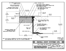 SJS-FP_8_270_DW_CONC_3-8_PLATE_LONG_CHAMFER Deck to Wall Expansion Joint