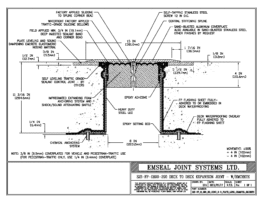SJS-FP_8_290_DD_CONC_3-8_PLATE_LONG_CHAMFER_EMCRETE Deck to Deck Expansion Joint with Emcrete