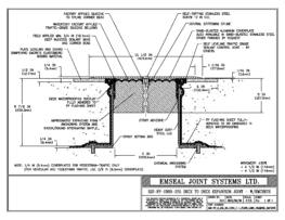 SJS-FP_9_255_DD_CONC_1-4_PLATE_LONG_CHAMFER_EMCRETE Deck to Deck Expansion Joint with Emcrete