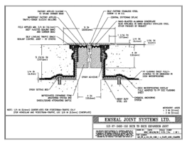 SJS_FP_4_150_DD_CONC_1-4_PLATE_LONG_CHAMFER Deck to Deck Expansion Joint