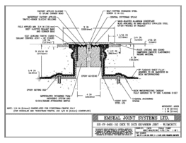 SJS_FP_4_150_DD_CONC_1-4_PLATE_LONG_CHAMFER_EMCRETE Deck to Deck Expansion Joint with Emcrete